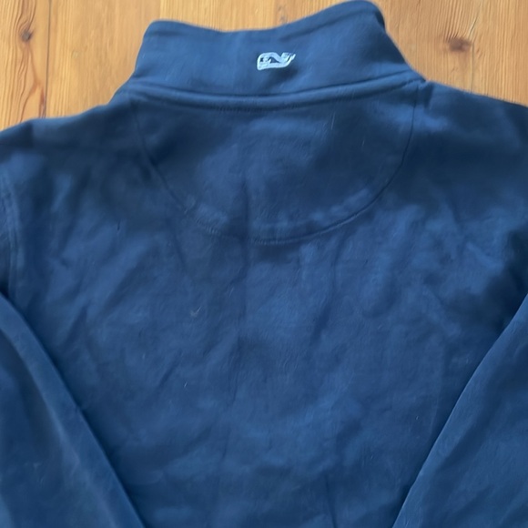 Vineyard Vines Quarter Zip Boys Knit, size L, Navy Blue - Picture 3 of 3